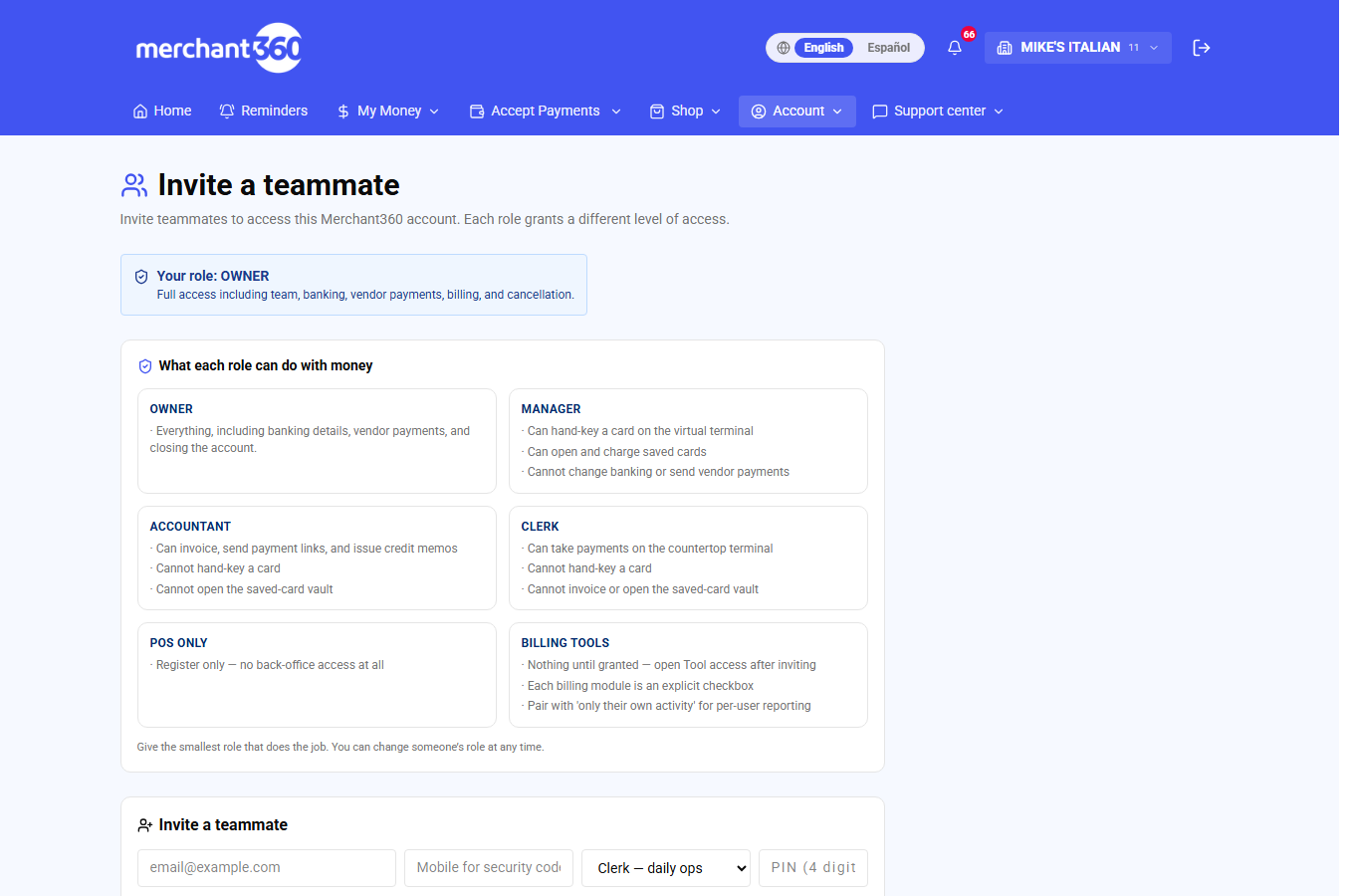 Team & roles